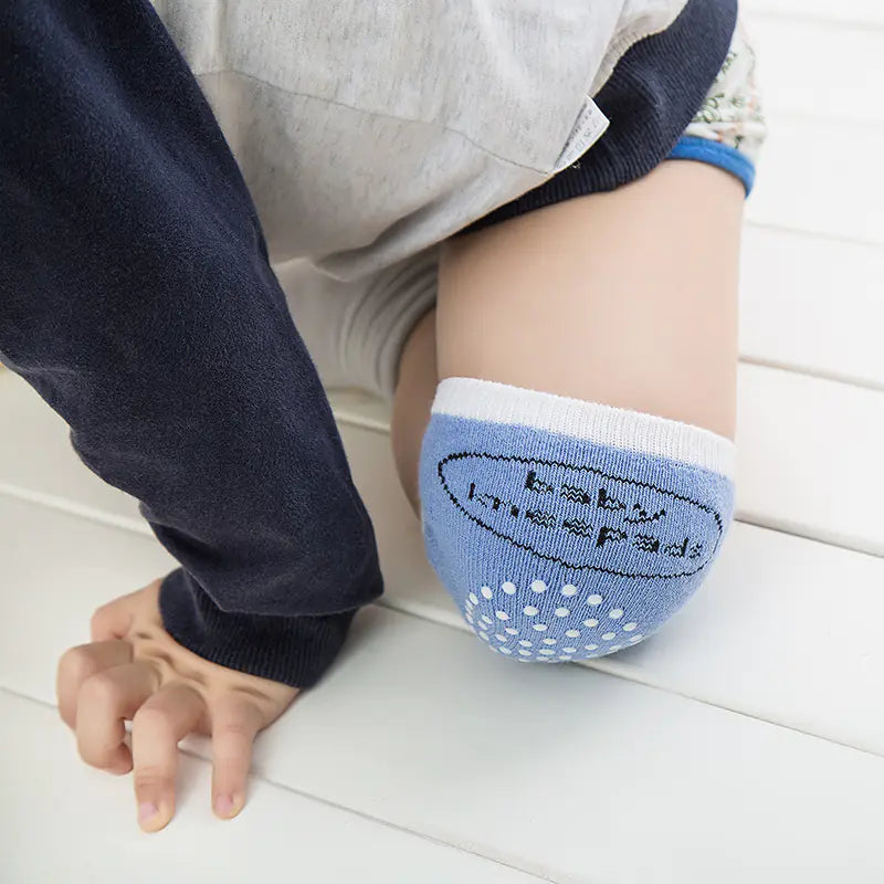 Breathable Cotton Baby Knee Pads and Elbow Socks Set
