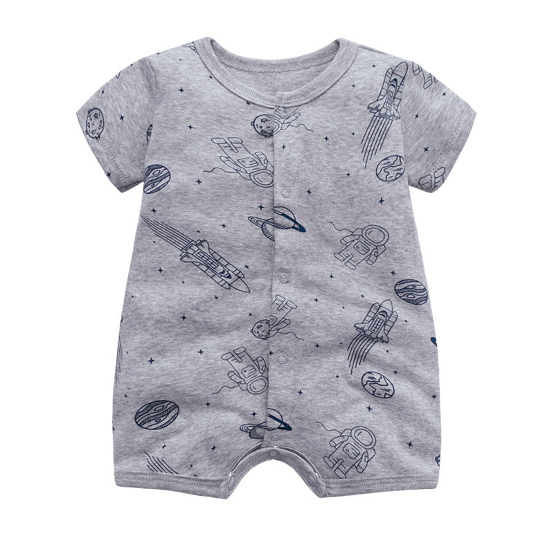 Short Sleeve Cotton Romper