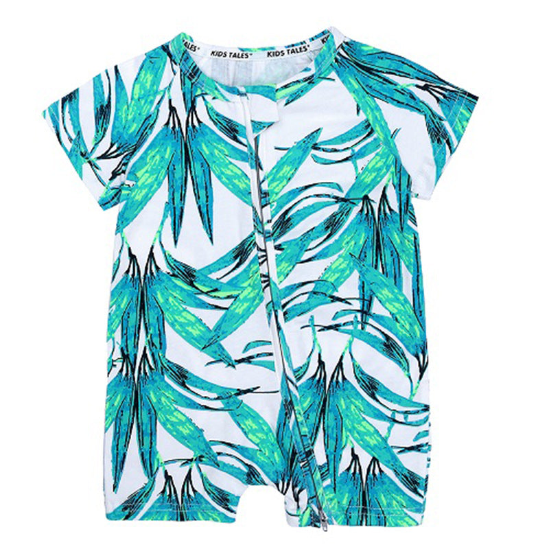 Tropical Short Sleeve Romper