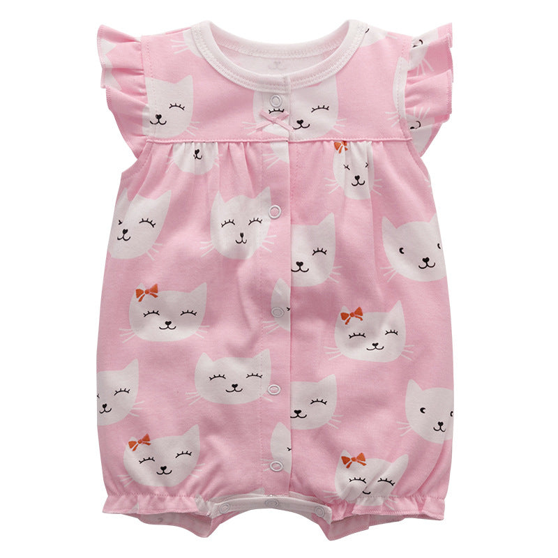 Short Sleeve Cotton Romper