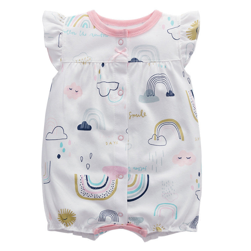Short Sleeve Cotton Romper