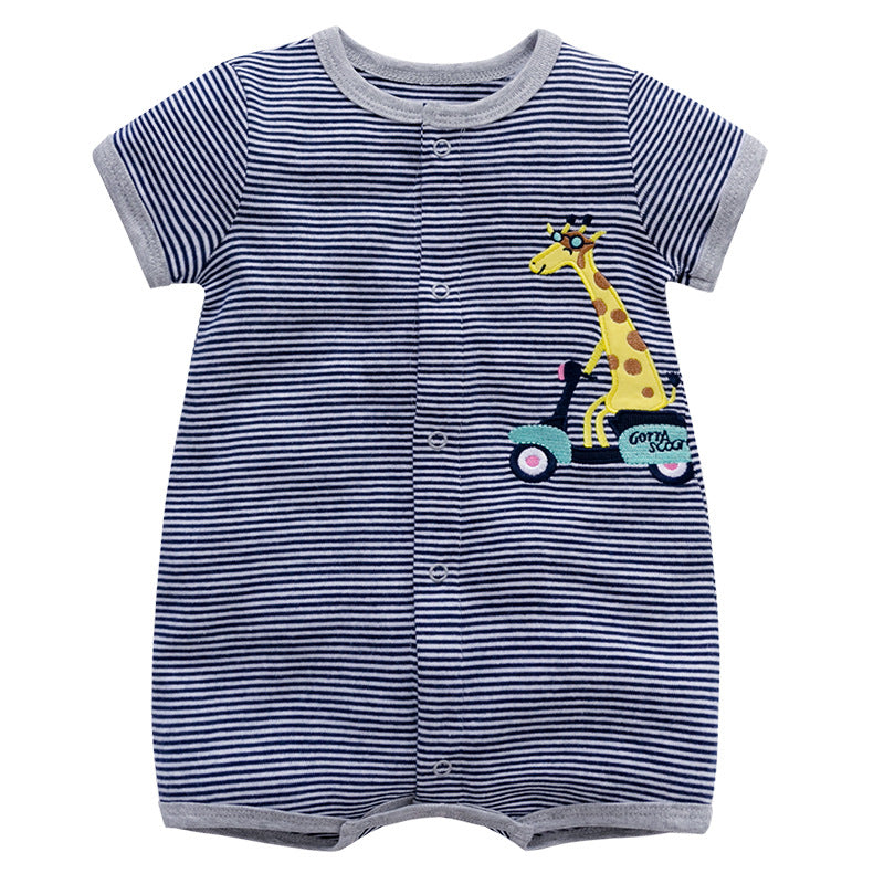 Short Sleeve Cotton Romper