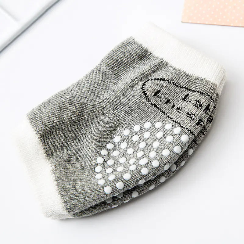 Breathable Cotton Baby Knee Pads and Elbow Socks Set