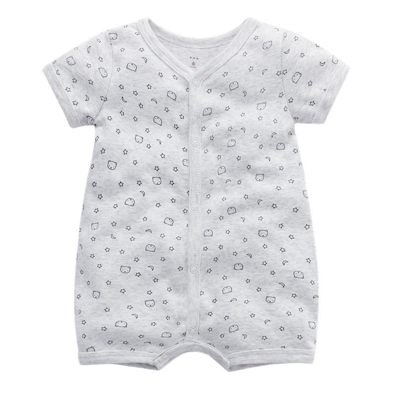 Short Sleeve Cotton Romper
