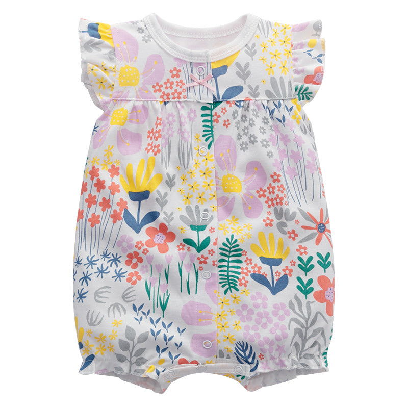 Short Sleeve Cotton Romper
