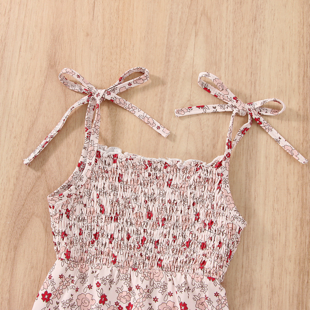 Tie Shoulder Romper with Headband