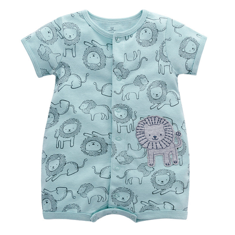 Short Sleeve Cotton Romper