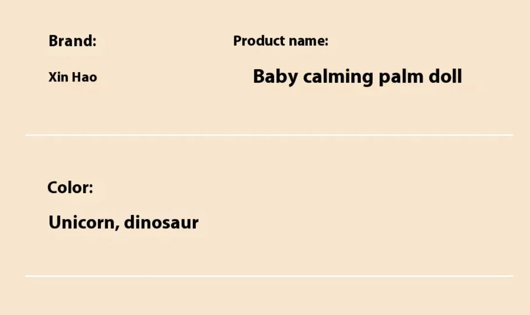 Soothing Baby Sleeping Pillow Animal Shape